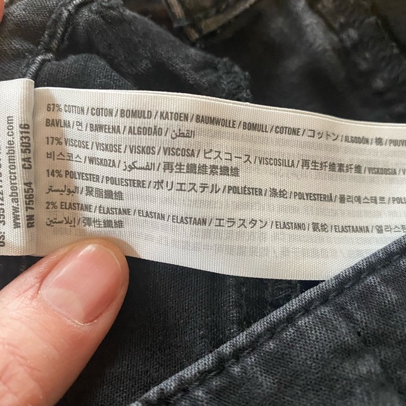 Hollister Black High Rise High Waisted High Waist Leggings Skinny Jeans Sz 7R/28 - Picture 10 of 14